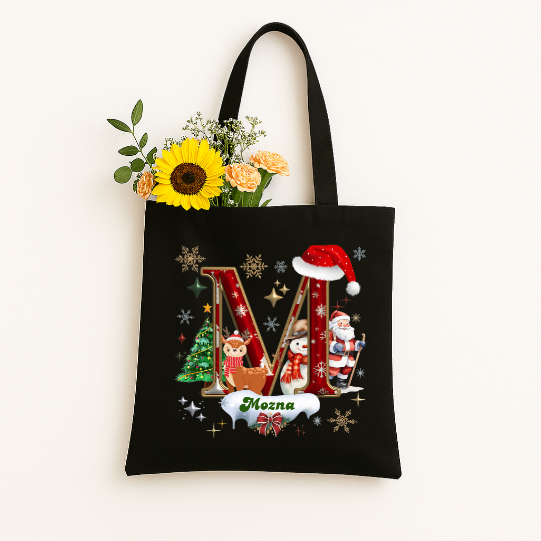 Design ohne Titel (38) Weihnachtsbeutel, mit Name Personalisiert – Bild 1